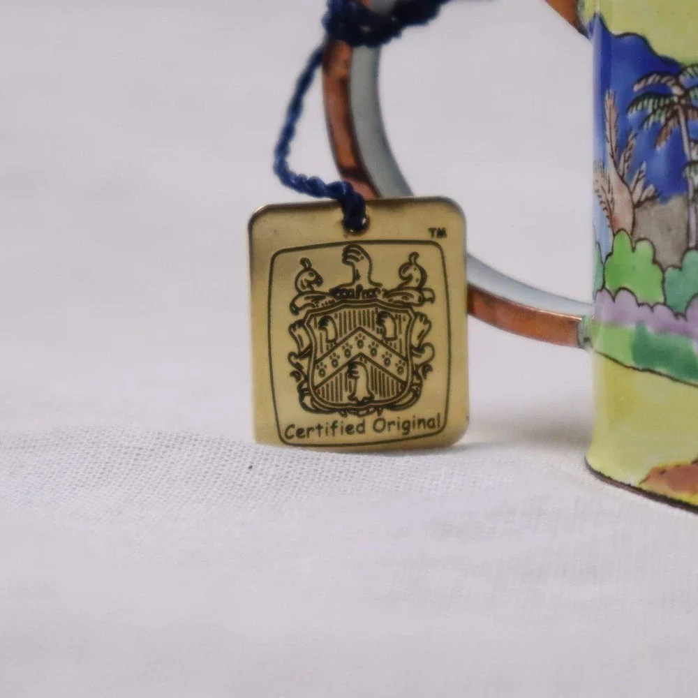 Charlotte di Vita Numbered Edition Miniature Teapot Hand Painted w/Box Certified - Picture 3 of 9